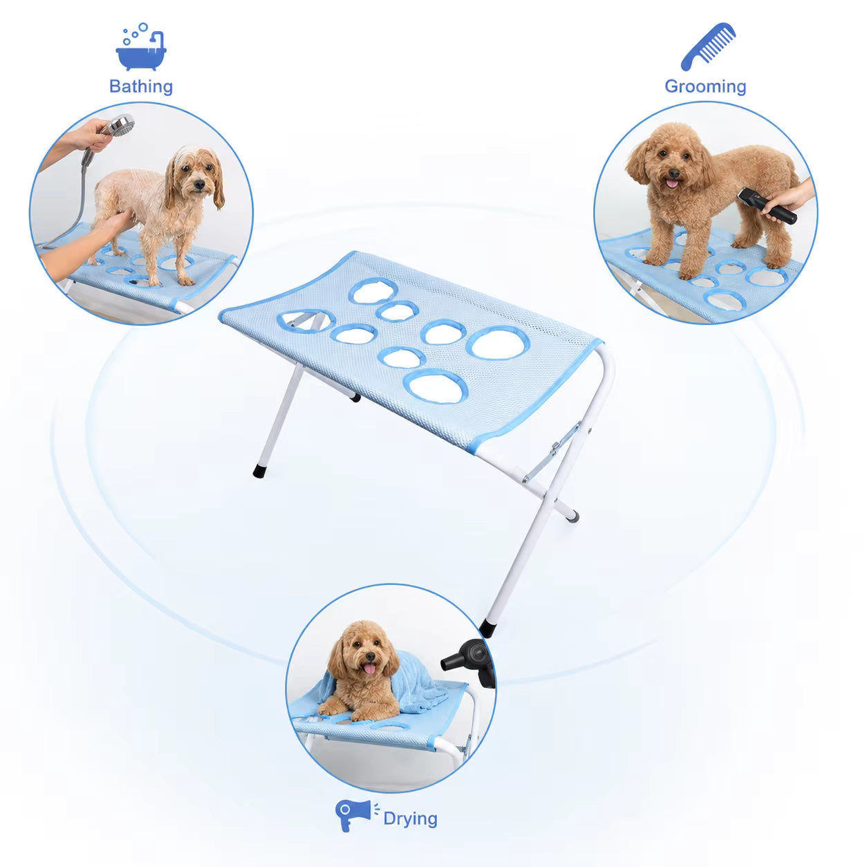 Pet Bathing & Grooming Hammock Stand